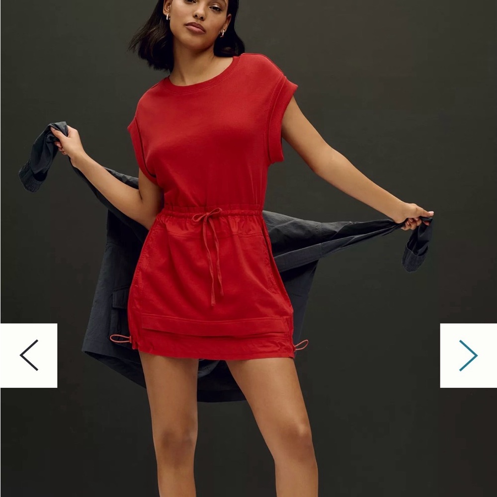 Daily Practice by Anthropologie Short-Sleeve Mini Dress - XXS